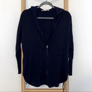 LOFT Women’s Navy Zip-up Knit Cardigan
